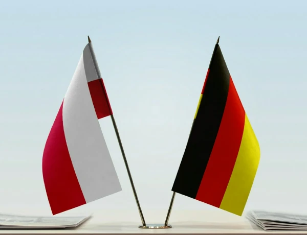 flagi Polski i Niemiec